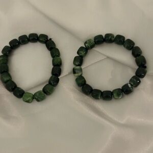 Green Beaded Bracelets